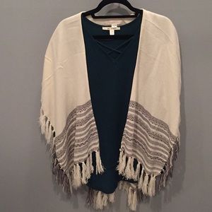 Francesca’s wrap with tassels